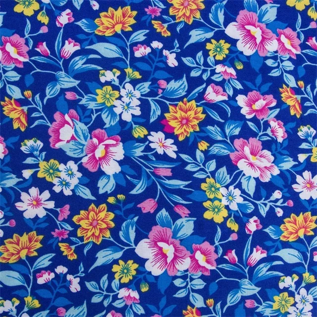 Ткань с цветочным принтом Challis Print Good Material по низкой цене, 100% вискоза, женская одежда