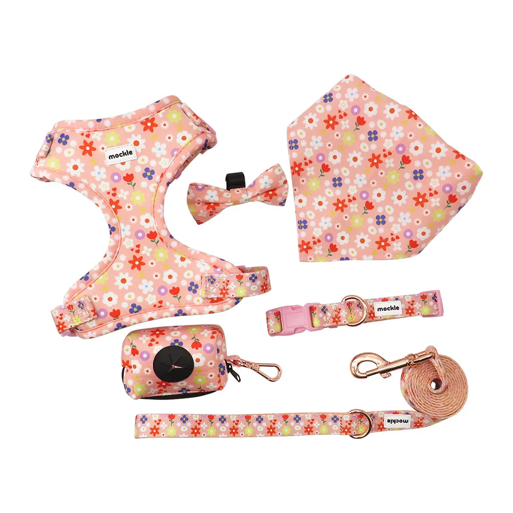 Dog Vest Harness No Pull,Unicorn Printed Dog Harness and Leash Set for Small Medium Dog,Breathable Mesh Padded Puppy Harness