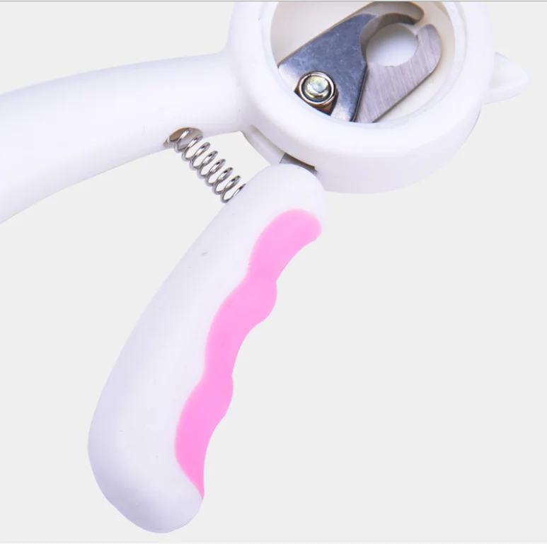 Dog Grooming Scissors Pet Splash Proof Small Dog Pet Nail Clipper With Safety Guard