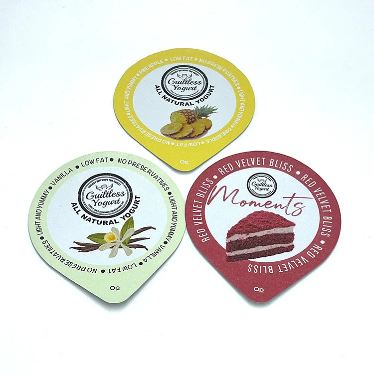 Food Use Pre Cut Aluminum Laminated Foil Lid for Ice-cream