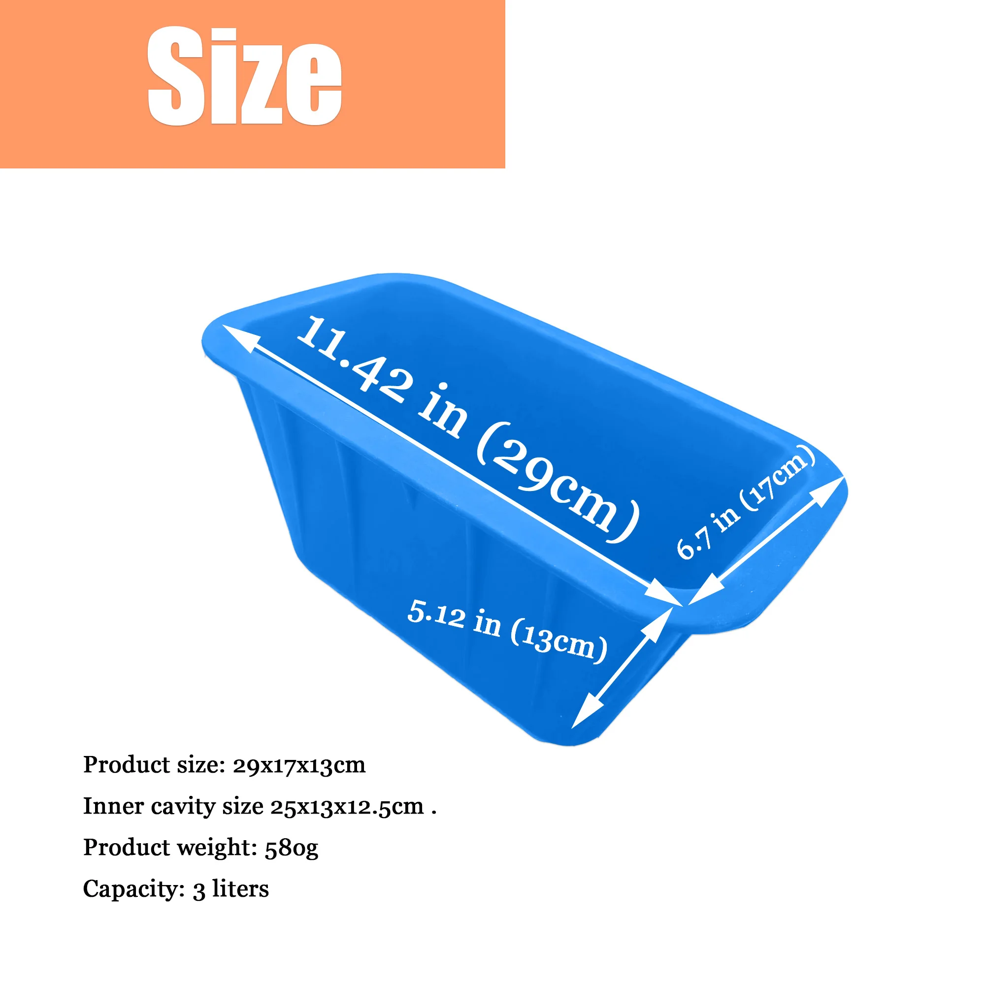Sevenlots Extra Large Ice Block Mold Silicone Ice Block Mold Ice Bucket For Freezer,Cooler,Reusable Large Ice Cube Tray