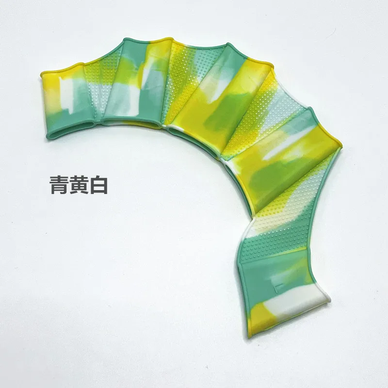Finger Fin Swimming Training Hand Paddles Silicone Swimming Hand Webbed Hand Fins Swim Training Gloves For Kids