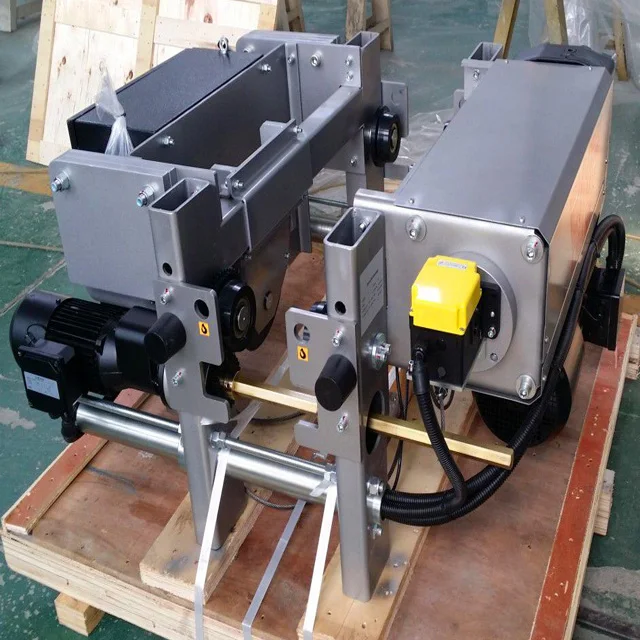 Double girder European quality overhead crane trolley electric cable hoist