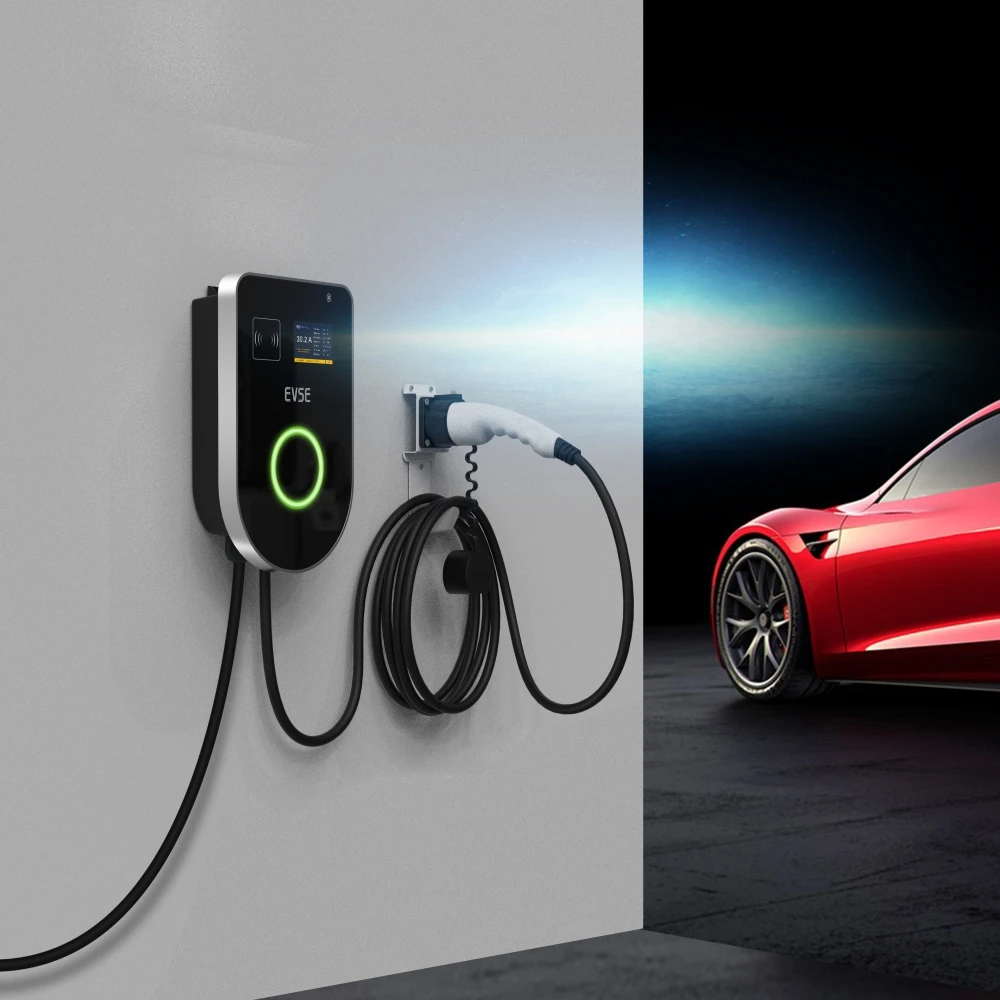 ev charger type 1 EV Charging Station 32A Level 2 EVSE Smart Electric Car Charger with SAE J1772 plug single phase