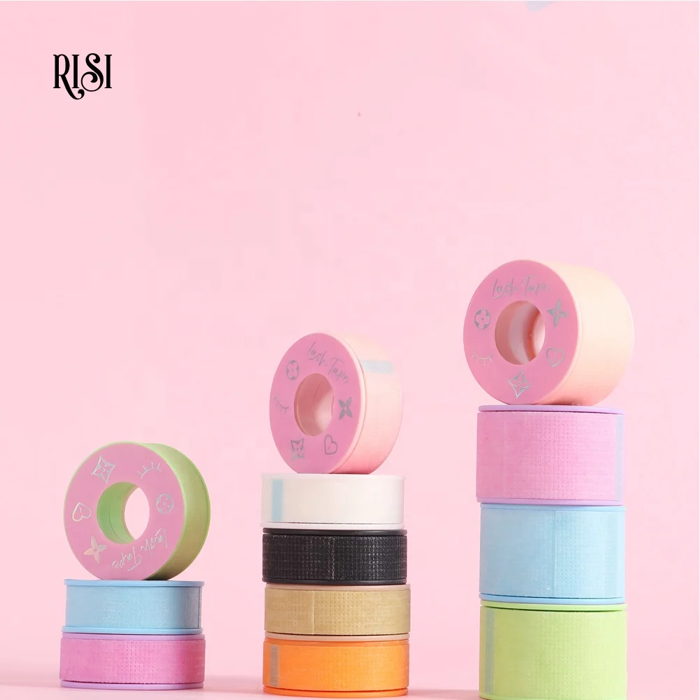 RISI Private Label Lash Tape Sensitive Extension Hot Sale Lash Paper Tape Good Sticky Micropore Eye Lash Tape