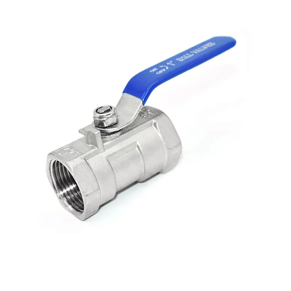 China Valves Manufactures 1pc Stainless Steel DN50 SS304 SS316 Female NPT BSP One Way Ball Valve