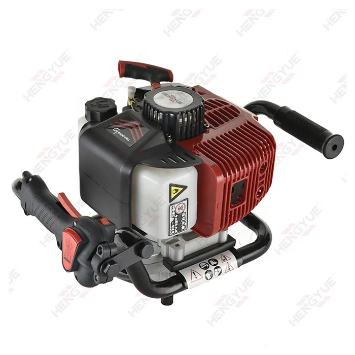 
modern agricultural tools 52cc earth drill hand operated auger hole digging machine 