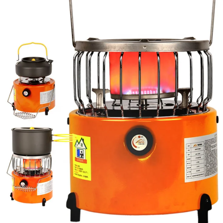 2 in 1 Portable Camping Gas Propane Stove & Heater Tent Stove