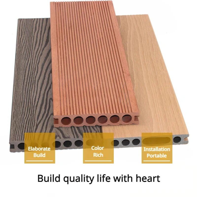 Cheap price high quality outdoor flooring wood plastic composite flooring & accessories wpc decking decking tiles
