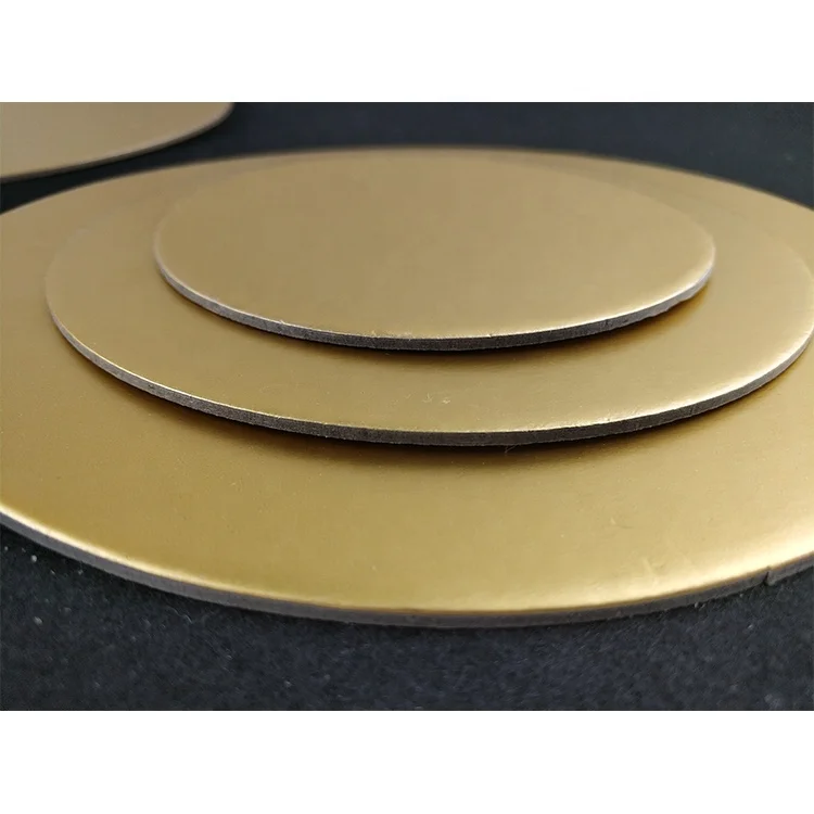 
10 Inch 12 Inch Cardboard Thick Corrugated Mini Square Round Food Paper Cakeboard Golden Silver White Cake Base Drum Cake Board 