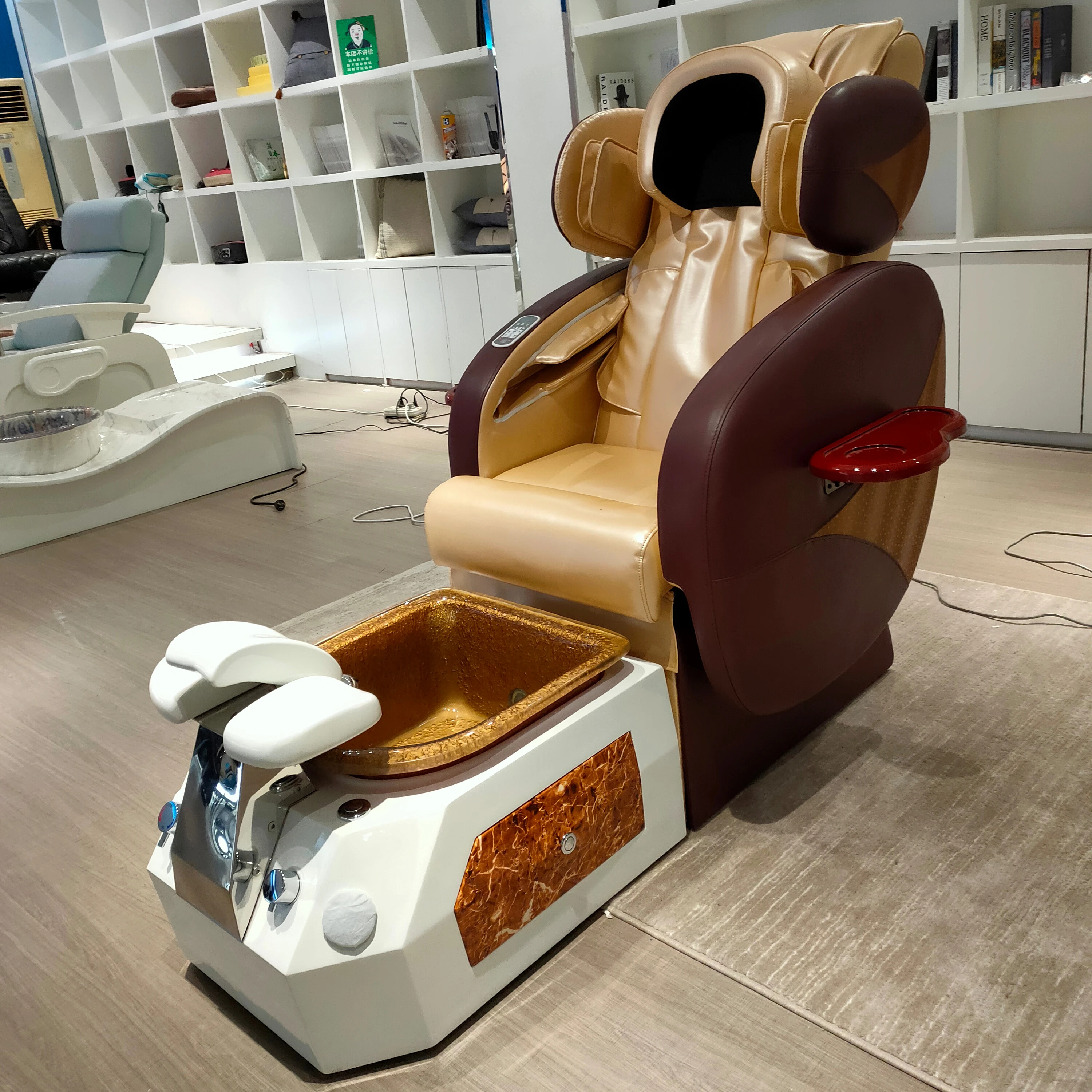 2023  high quality pedicure chair for tecnitian chair for customer manicure human touch pedicure chairs