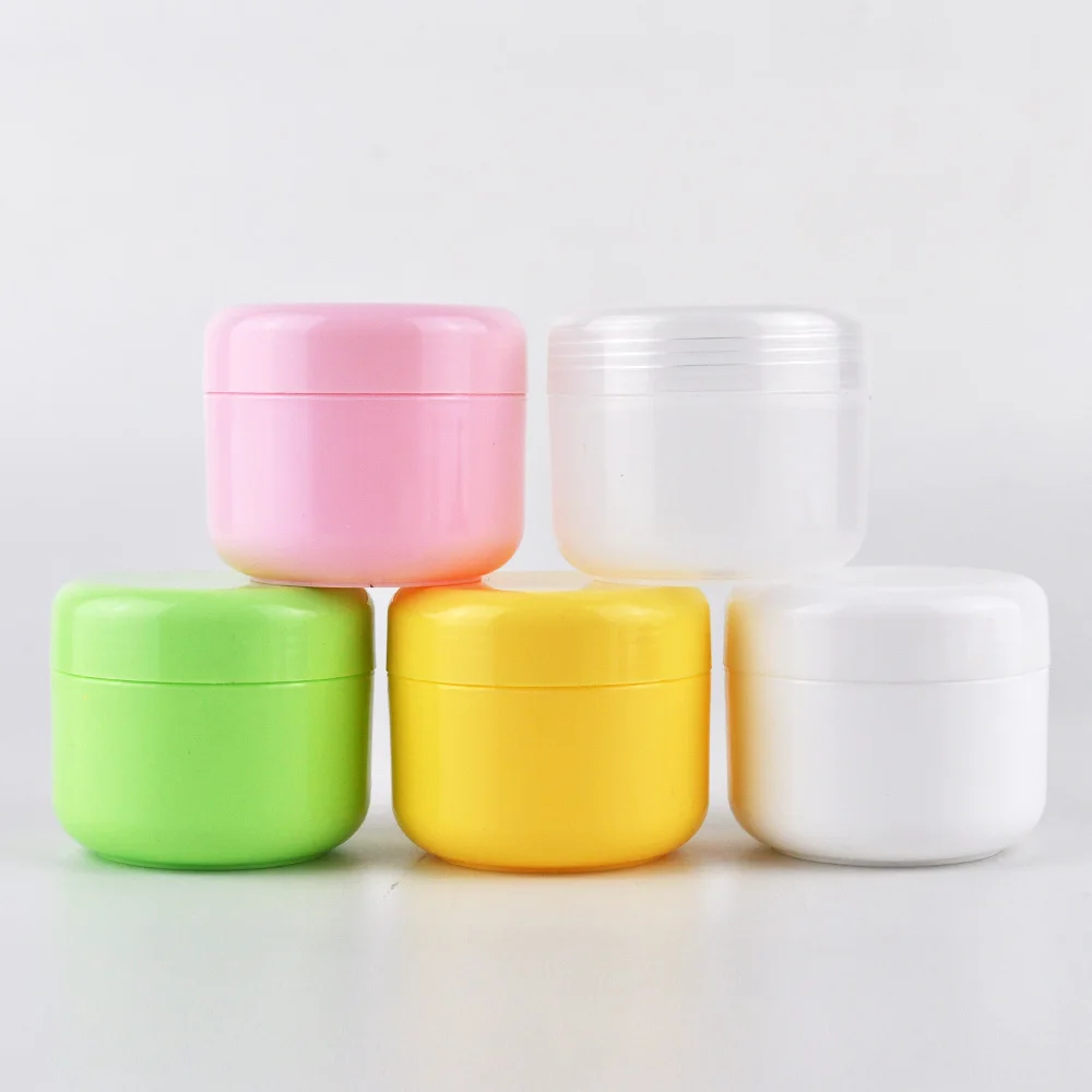 Hot Sale 30ml 50ml PP Plastic Cream Lotion Cosmetic Container/pure Color Luxury Cosmetic Packaging Cream Lotion Plastic Jar