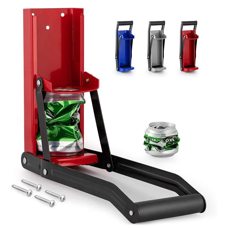 Aluminum Can Crusher Smasher Recycling Wall-Mounted Bottle Opener Eco-Friendly Recycling Tool Recyclable Cola Cans