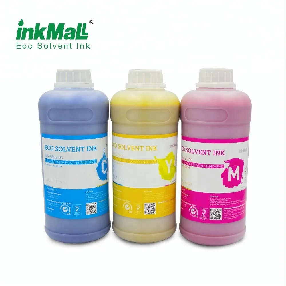 InkMall sharp printout eco solvent plotter ink for huiditech sprinter dx5 dx7 eco solvent inkjet printing machine