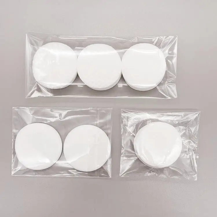 Экологичные круглые ватные тампоны из чистого хлопка для снятия макияжа