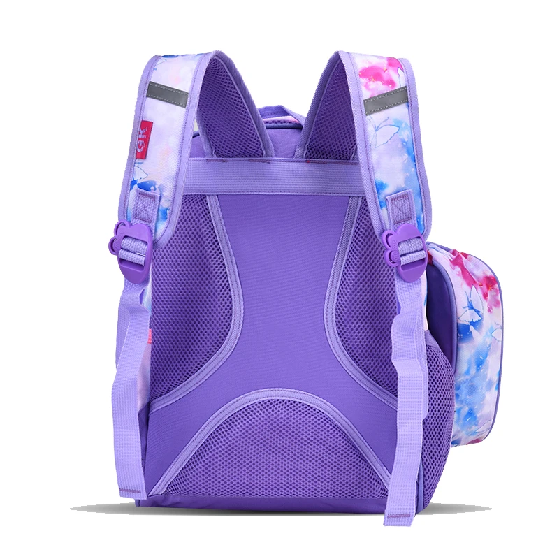 fashion 15 inch school  cartoon bags special colorful fabric design kids bag  with pencil case