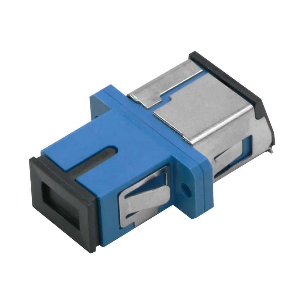 Customizable SC UPC fiber sc sx adapter adaptor metal fiber optic adapter sc with shutter