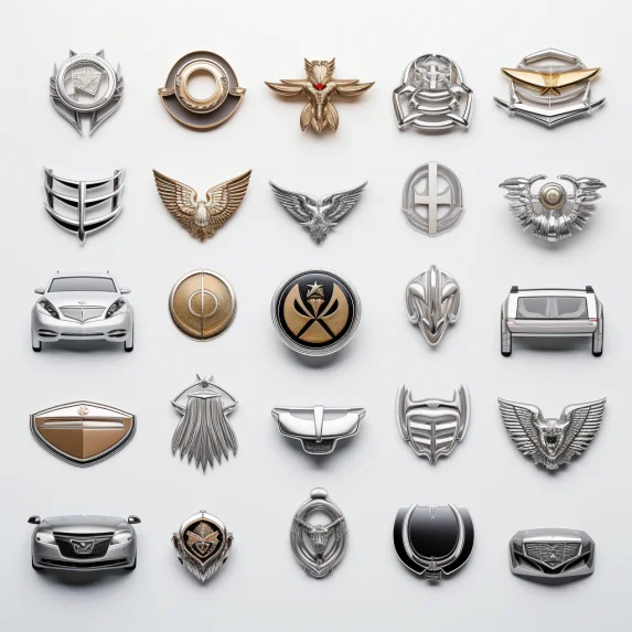 Round ABS Car Badge 3D Logo Chrome Sticker Front Grill Decoration Rear Car Accessories custom auto emblem