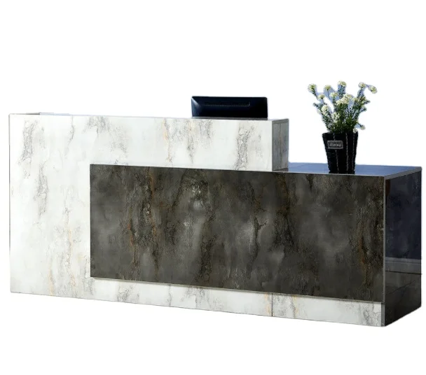 Simple Modern Office Front Desk Commercial reception shop counter design Clothing small office Reception Desks Reception table