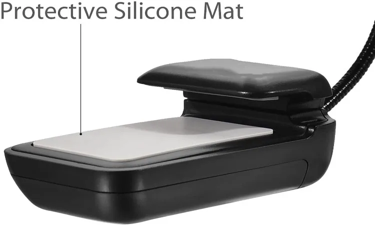 Book Light Clip-On LED Reading Light Flexible Neck with 2 Levels of Lumen Intensity for Nook, eBook Readers