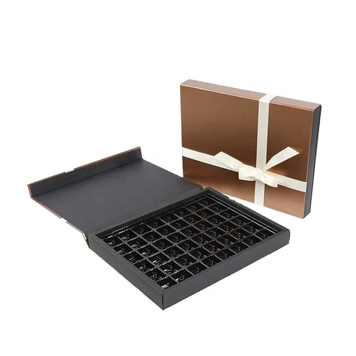 luxury paper grids food grade mushroom chocolate edible box packaging