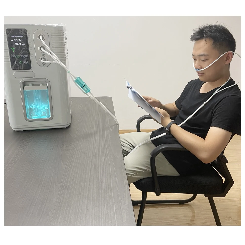 Large Flow Hydrogen and Oxygen Healthcare Generator 3000ml/min Home Hydrogen Therapy Machine with hydrogen water stick