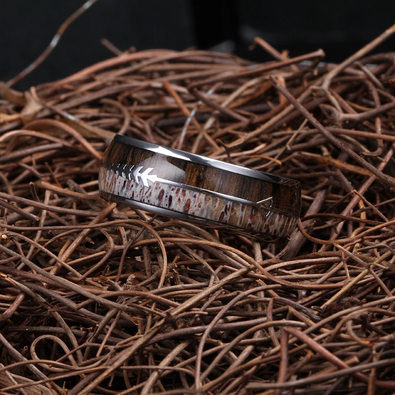 Custom Tungsten Ring Men Jewelry Rings Stainless Steel Ring Fashion Wholesale Man Vintage Jewelry Steel Anillos Hombre for Men