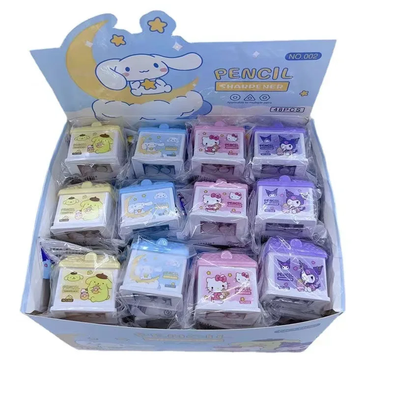 Anime Cartoon Pencil sharpener Kuromi Pencil Planner Kindergarten Stationery Pencil sharpener Blade