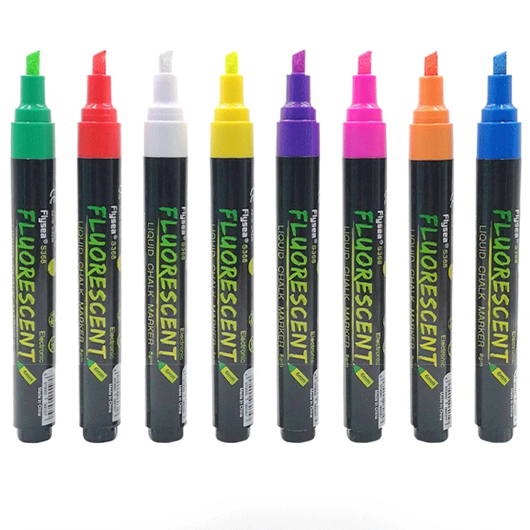Idrawit Customized Multifunctional fluorescent pens led writing pen glow in the dark ink pen marker