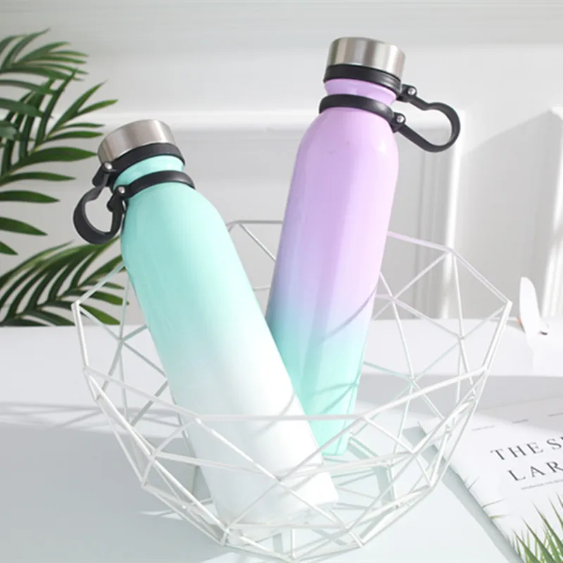 304 stainless steel sports bottle outdoor portable water cup double vacuum insulation cup Wholesale large capacity coke bottle