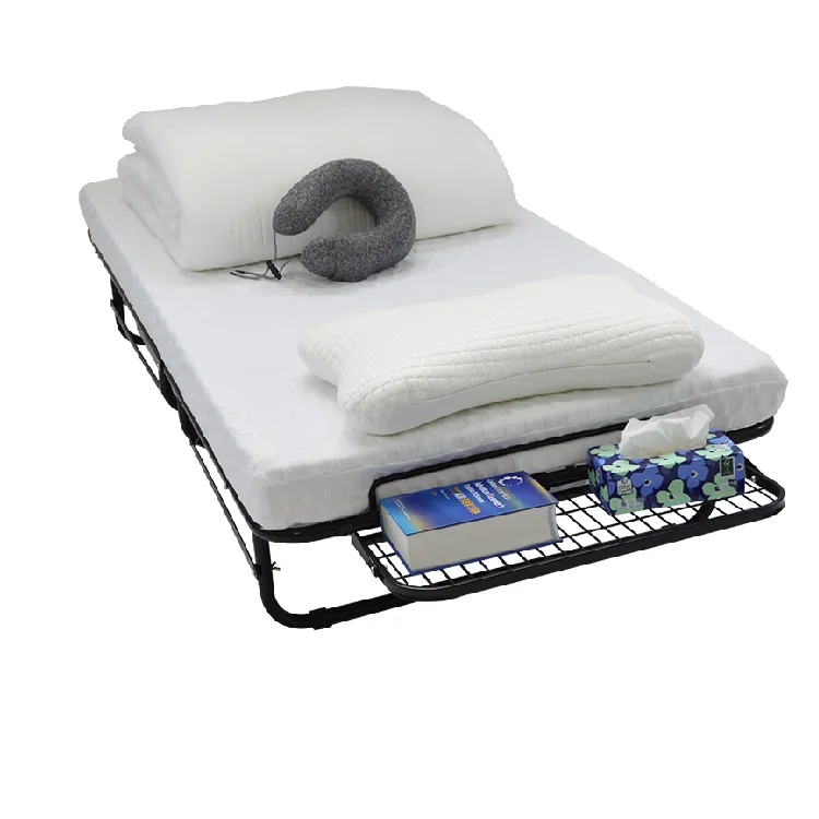 Queen Rollaway Folding Bed With Mattress Portable double metal bed