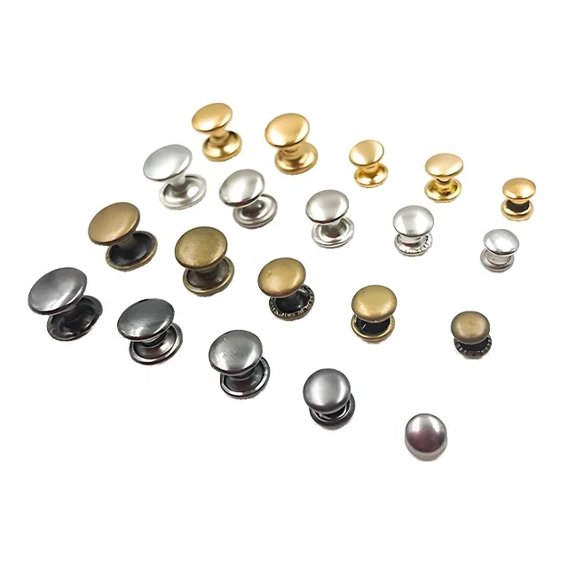 Custom threaded rivets CNC Machining Part Stainless Steel/Aluminum/Brass solid galvanize leather rivets CNC Milling Part Service
