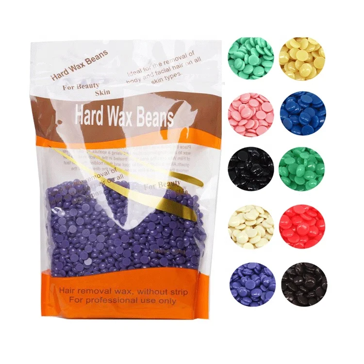 
Professional hair removal hard wax beans 100g 300g 500g 800g 1000g package with ten flavors 