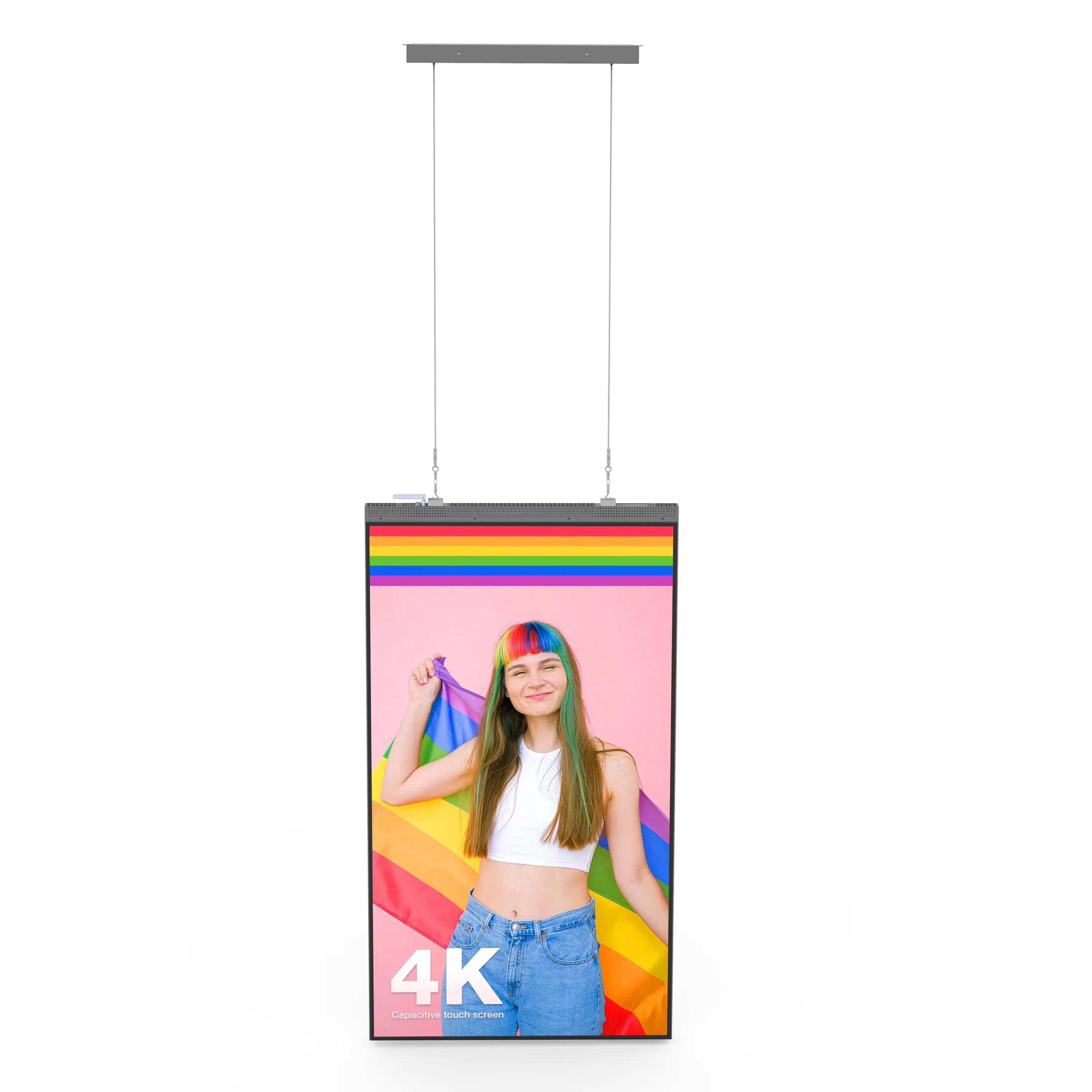 Shopping Center Hanging LCD Screen Commercial TV Digital Display Single and Double-sided Highlight Window Advertising Machine