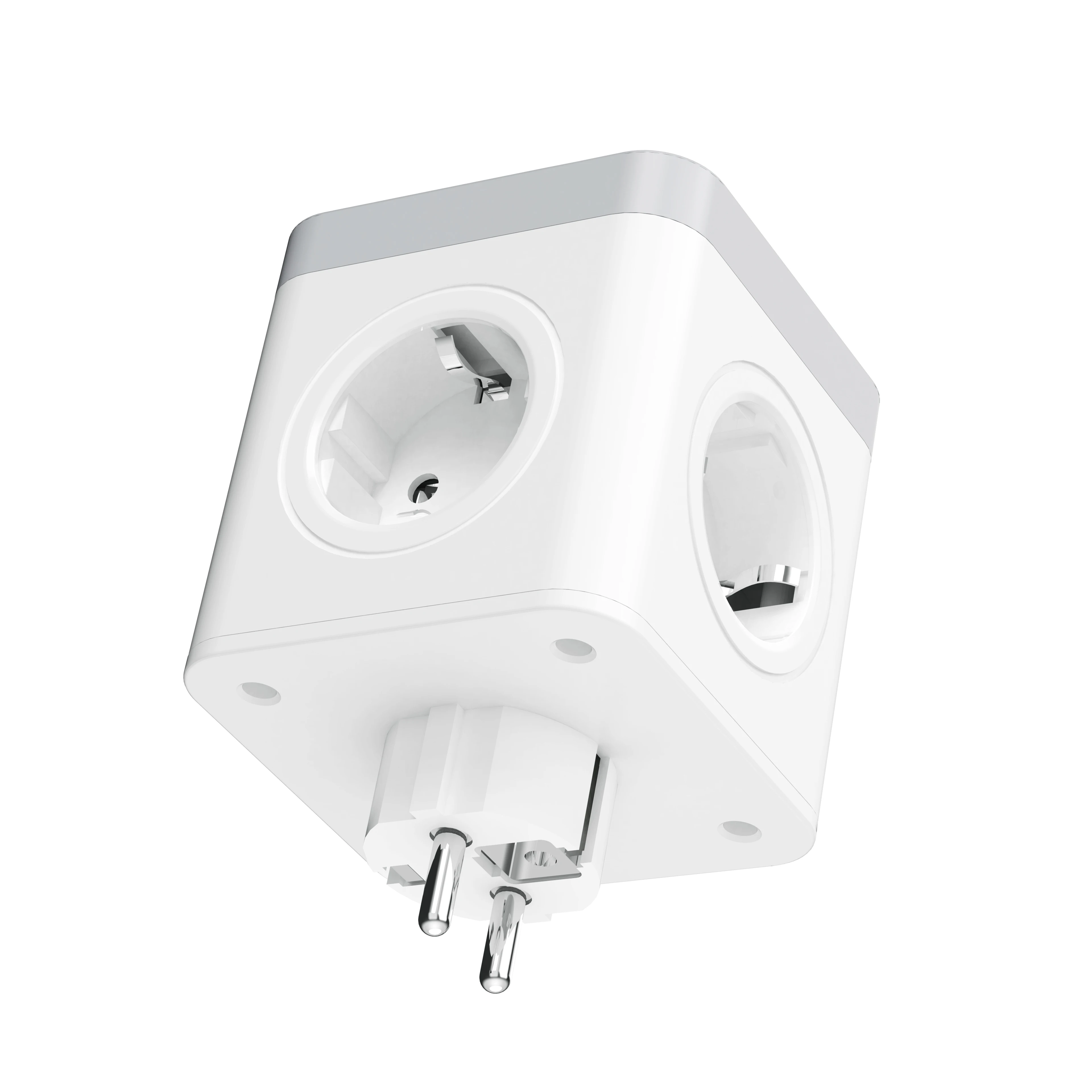 Wall Switch Socket 4 Outlet Extender Electrical Plugs Grounded Wall Socket Adapter Spaced Outlets Surge Protector Smart Socket