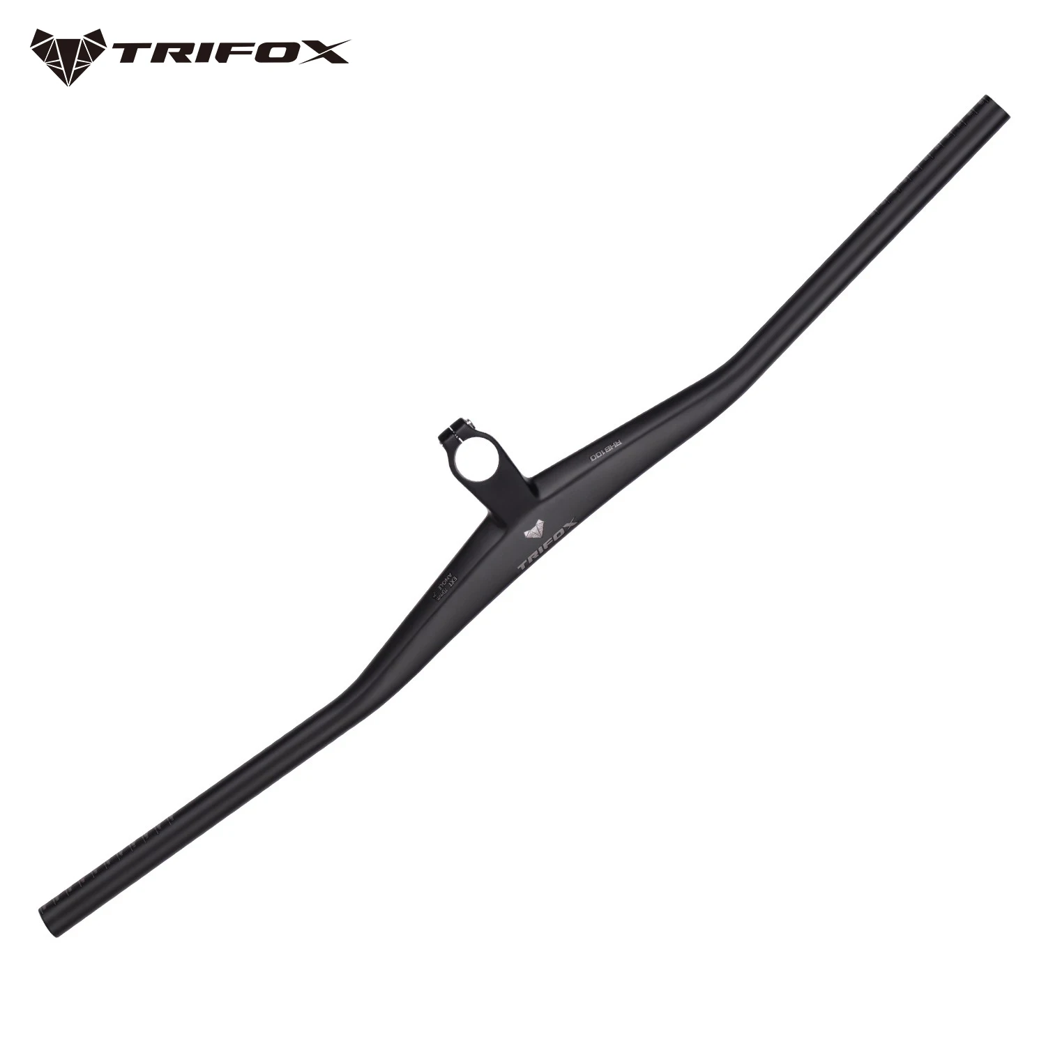 TRIFOX High-end Black Matte  Gloss Cycle Handlebar 28.6 Toray Carbon Fiber Mtb Bicycle Integrated Handlebar For XC Mountain Bike