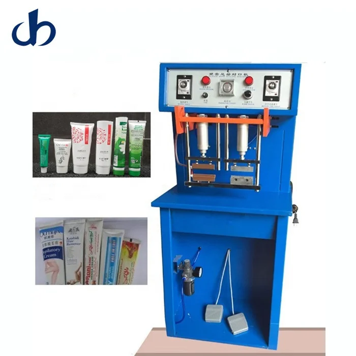 Semi automatic ultrasonic silicone Plastic tube sealer,toothpaste tube heat sealing machine