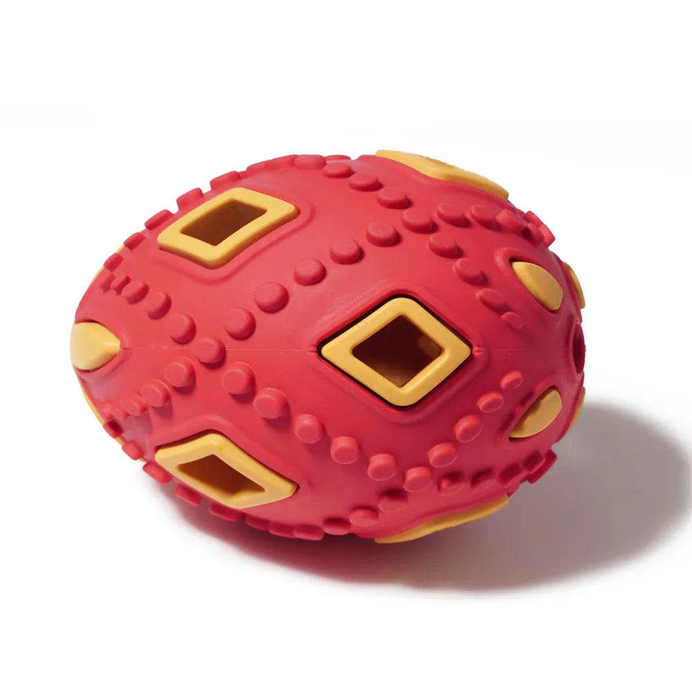 New Custom durable interactive egg shape pet dog Training puzzle feeder treat dispensing toys ball