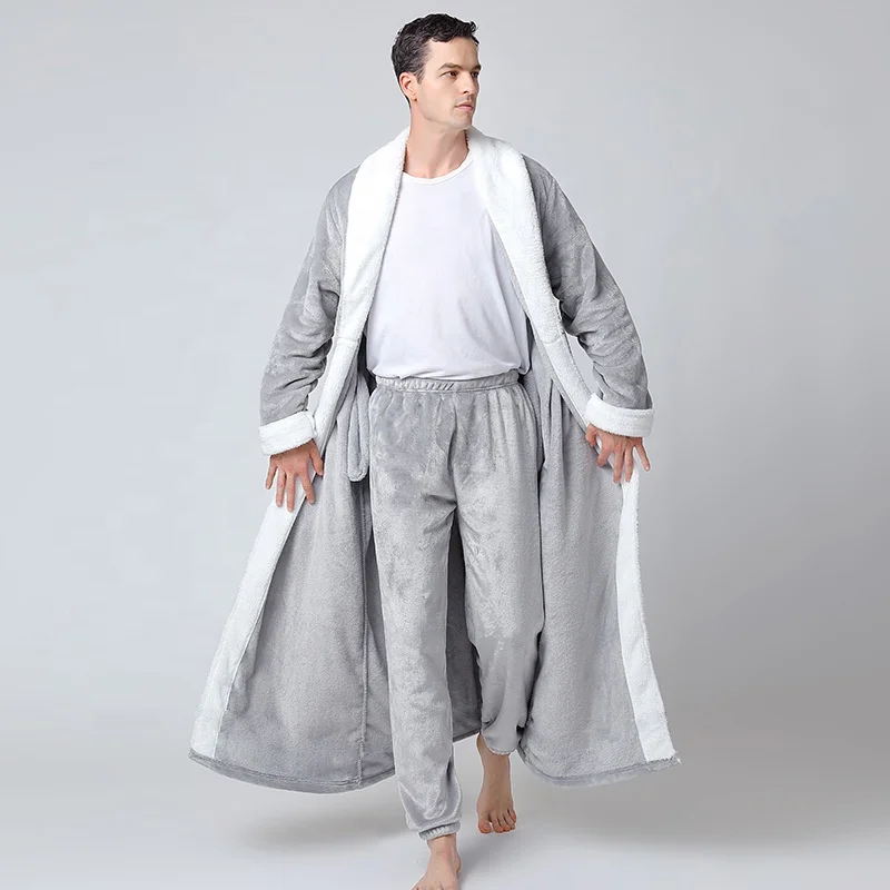 Custom Spa Bath Robe OEM Customized Sleepwear Bathrobe with Hood for Home and Hotel Luxurious Men