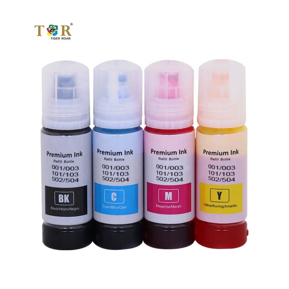 Чернила Tiger Premium для принтера Epson картриджи 4150 6160 6170 6190 001 003 101 103 цвет пигментный краситель заправка K чернил