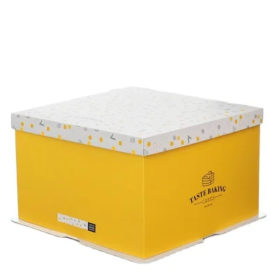 
KCCB paper cake box Square birthday gift cake boxes Custom logo for cake packaging box 