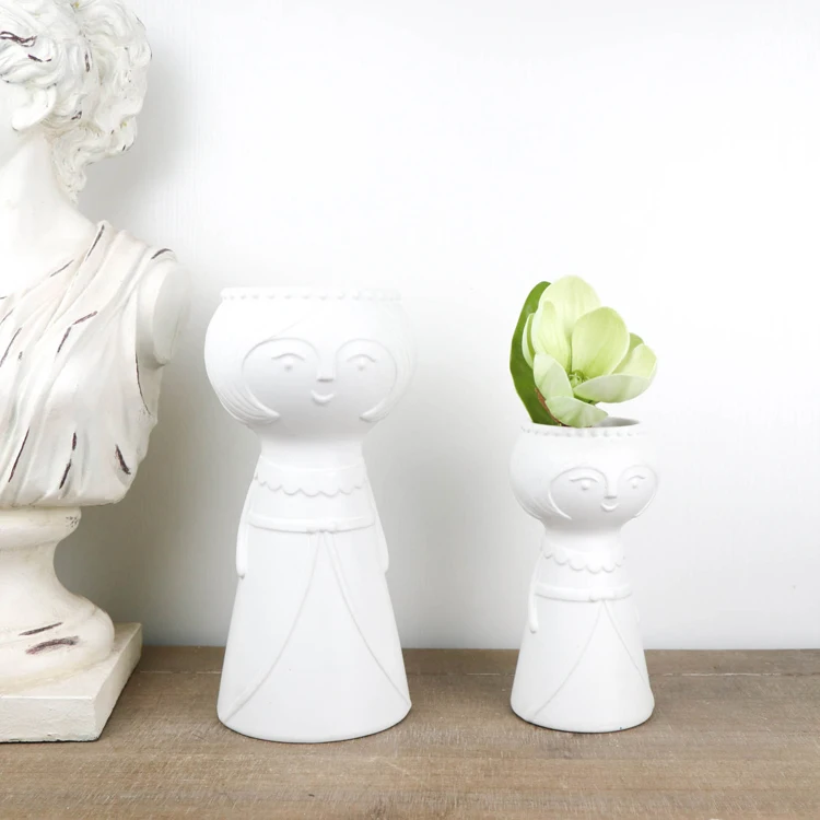 Minimalist Decor White  Ceramic Vase Porcelain Decorative Round Morandi Vase for Home Living Room Decor