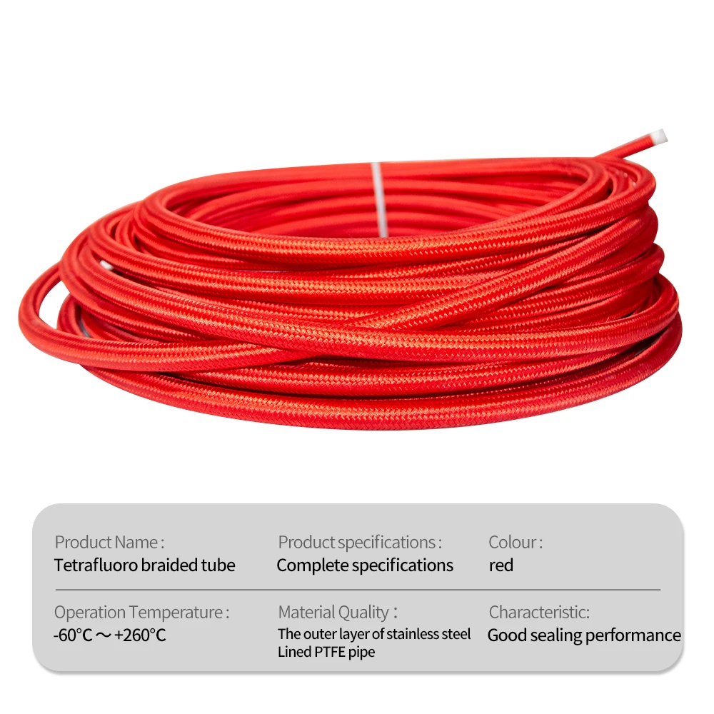 PTFE lined metal hose PTFE stainless steel lined PTFE bellows corrosion-resistant braided pipe metal hose