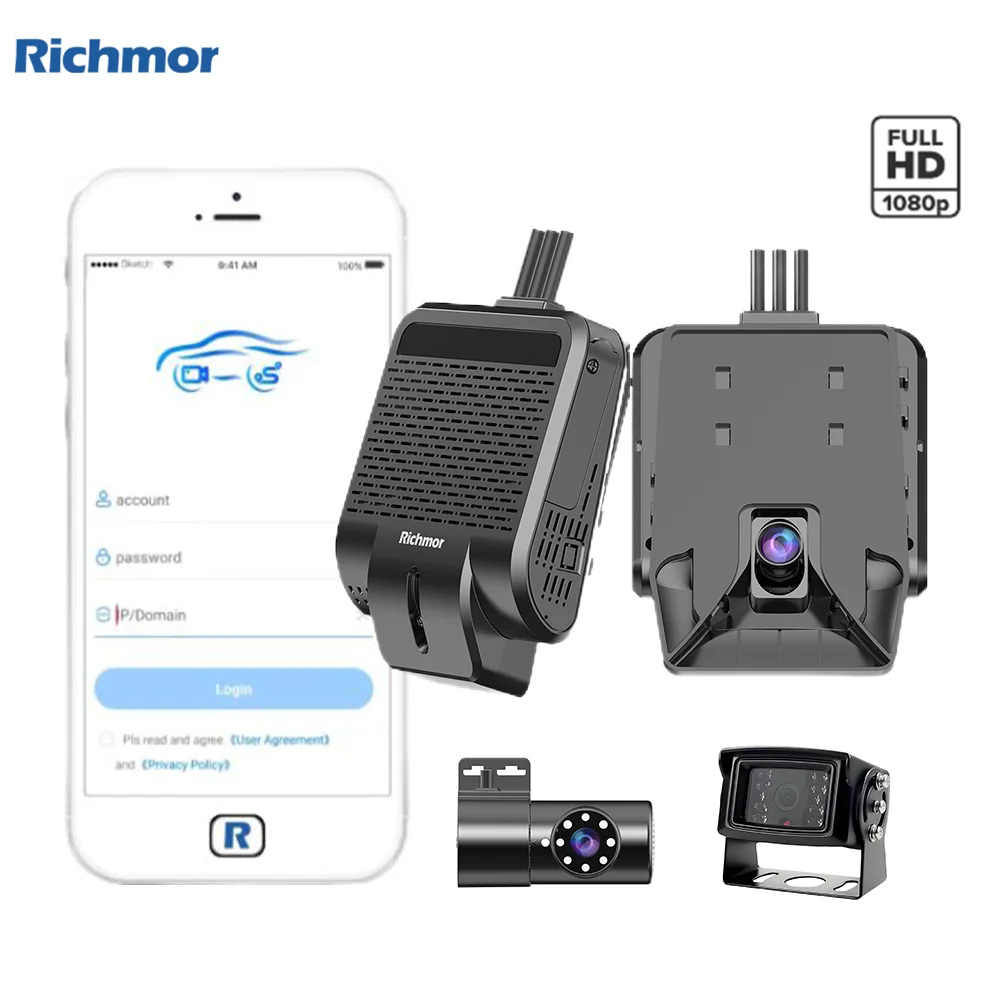 Richmor Transformers HD Dashcam Wifi GPS Vehicle Cctv System Support Remote Monitor