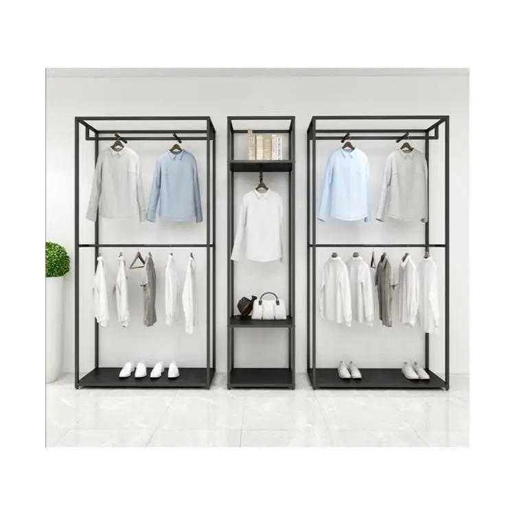 Prima Industrial Clothing Store Display Hangers  Display Showcase For Clothing Store  Mens Modern Display Units
