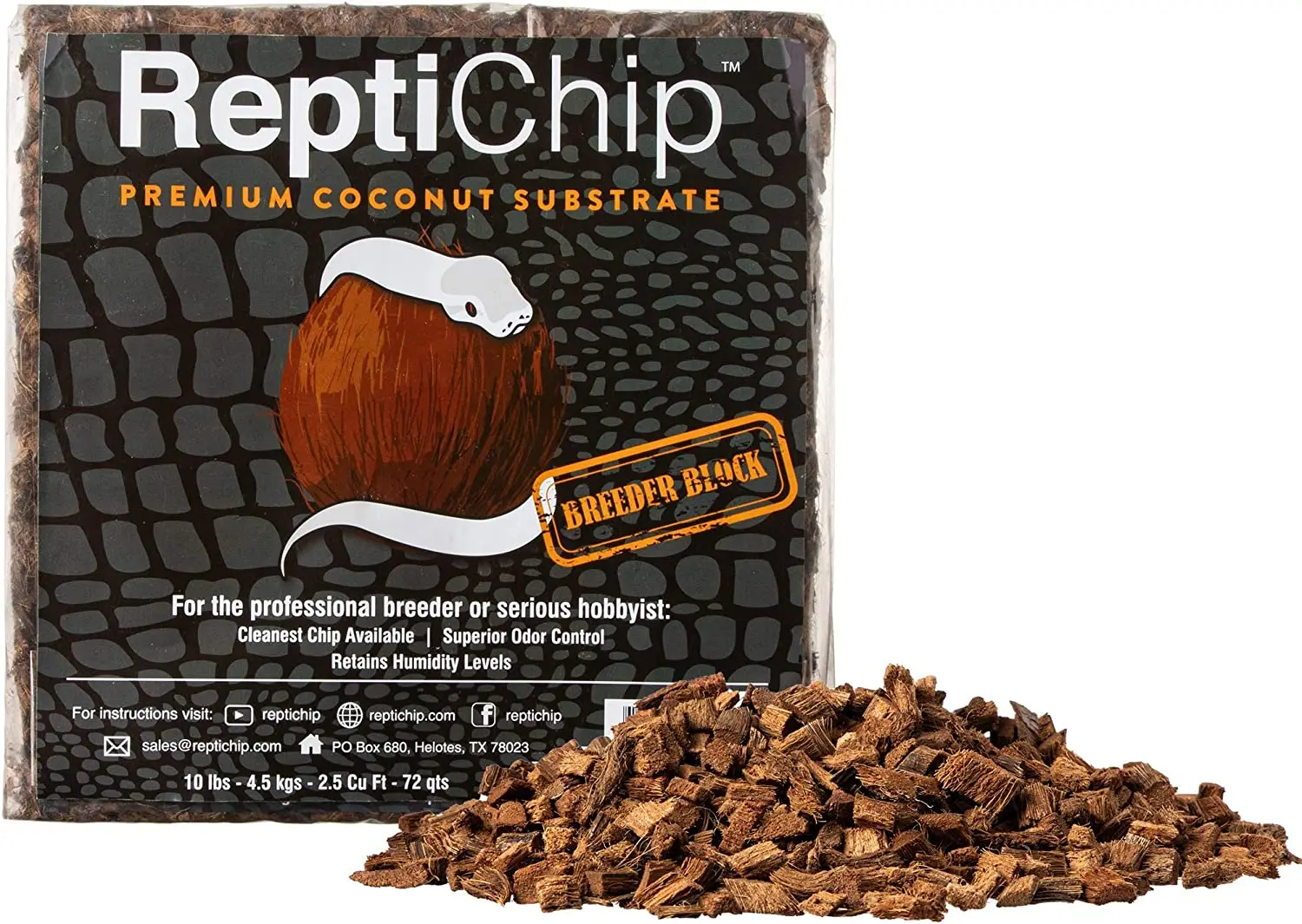 Snake Reptile Bedding Husk Shell Chip Coir Coconut Coco Substrate