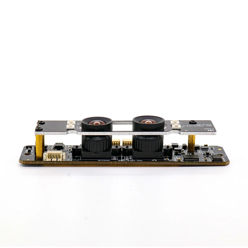 Factory USB 2.0 UVC Free Driver AI Algorithmic Binocular HDR WDR 2MP 3D Dual Lens Camera Module for Access Control System