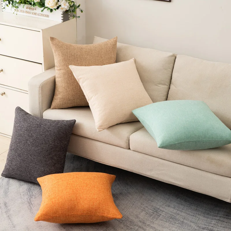 High Quality Luxury Throw Pillow Cover Solid Color Pillow Protector Cover