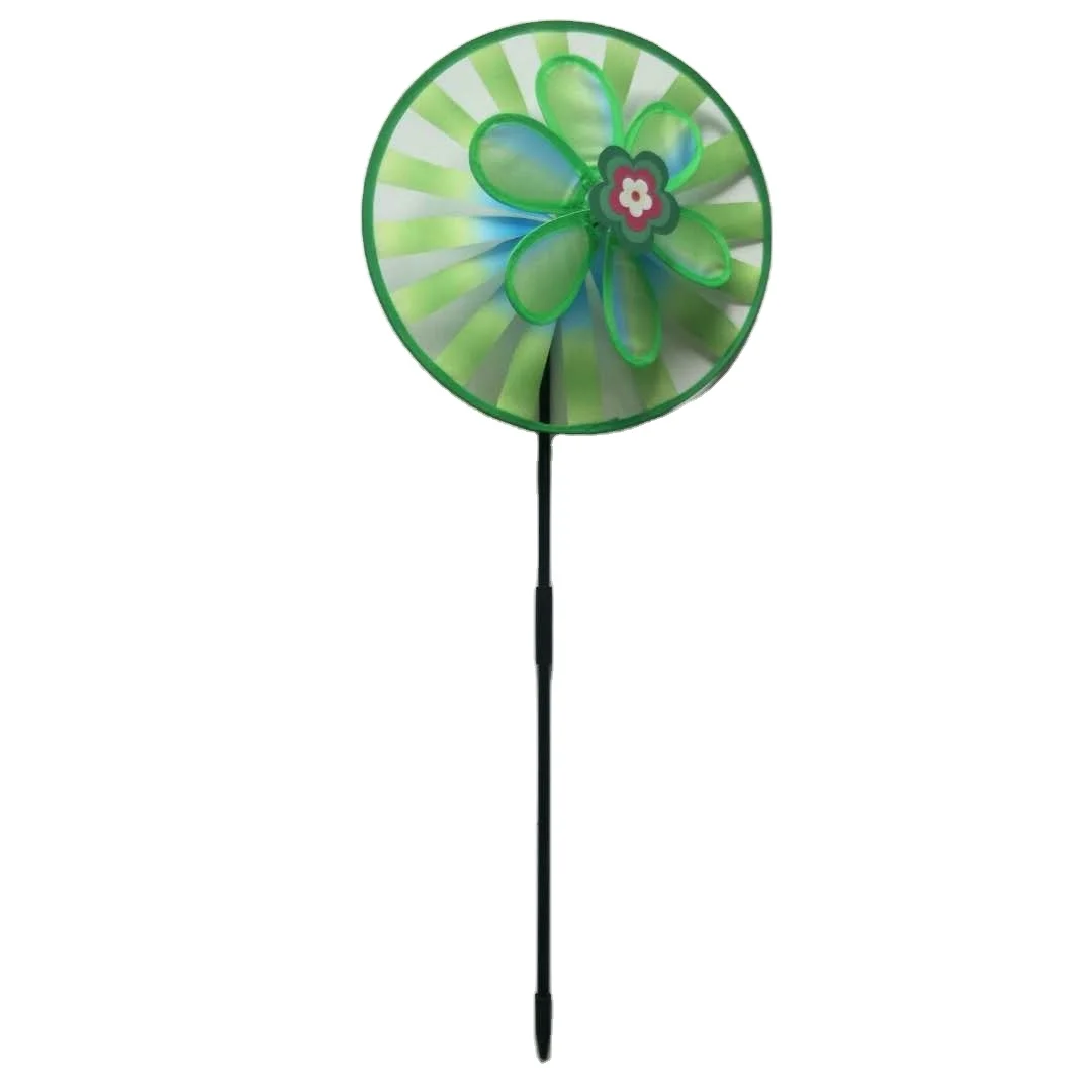 Garden decoration colorful round design flower pinwheel