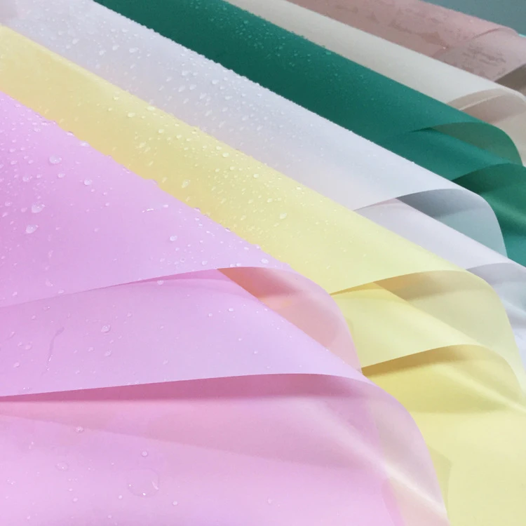 New Design Hot Pure Color Florist Wrapping Paper 24 Colors Stock Bouquet Waterproof Fresh Flower Wrapping Paper